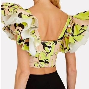 Pelicano Horizon Floral Crop Top